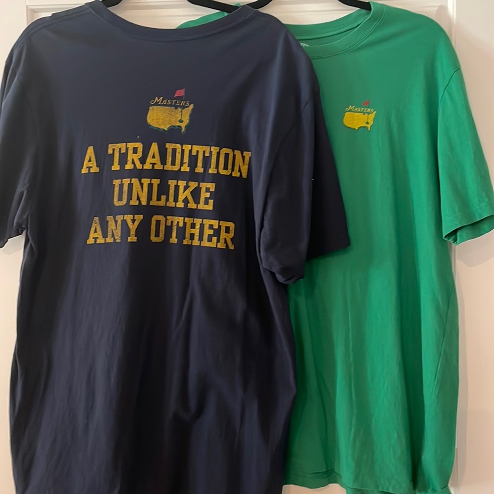 US Masters T-shirts - Green and blue